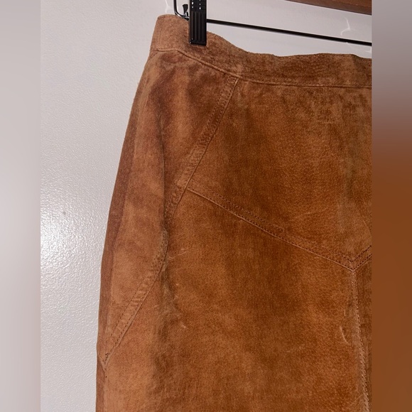 Vintage ‘90s Long Suede Pencil Skirt - Picture 6 of 8